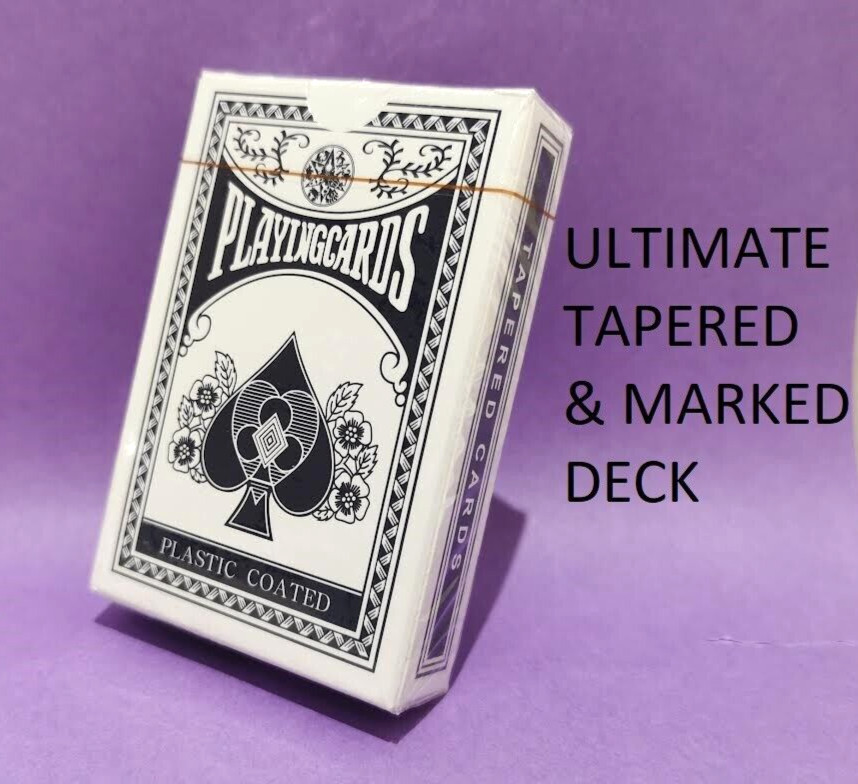 MAGIC playing Card Tricks 2 x Decks ULTIMATE Marked/Tapered/Stripper + Tutorial