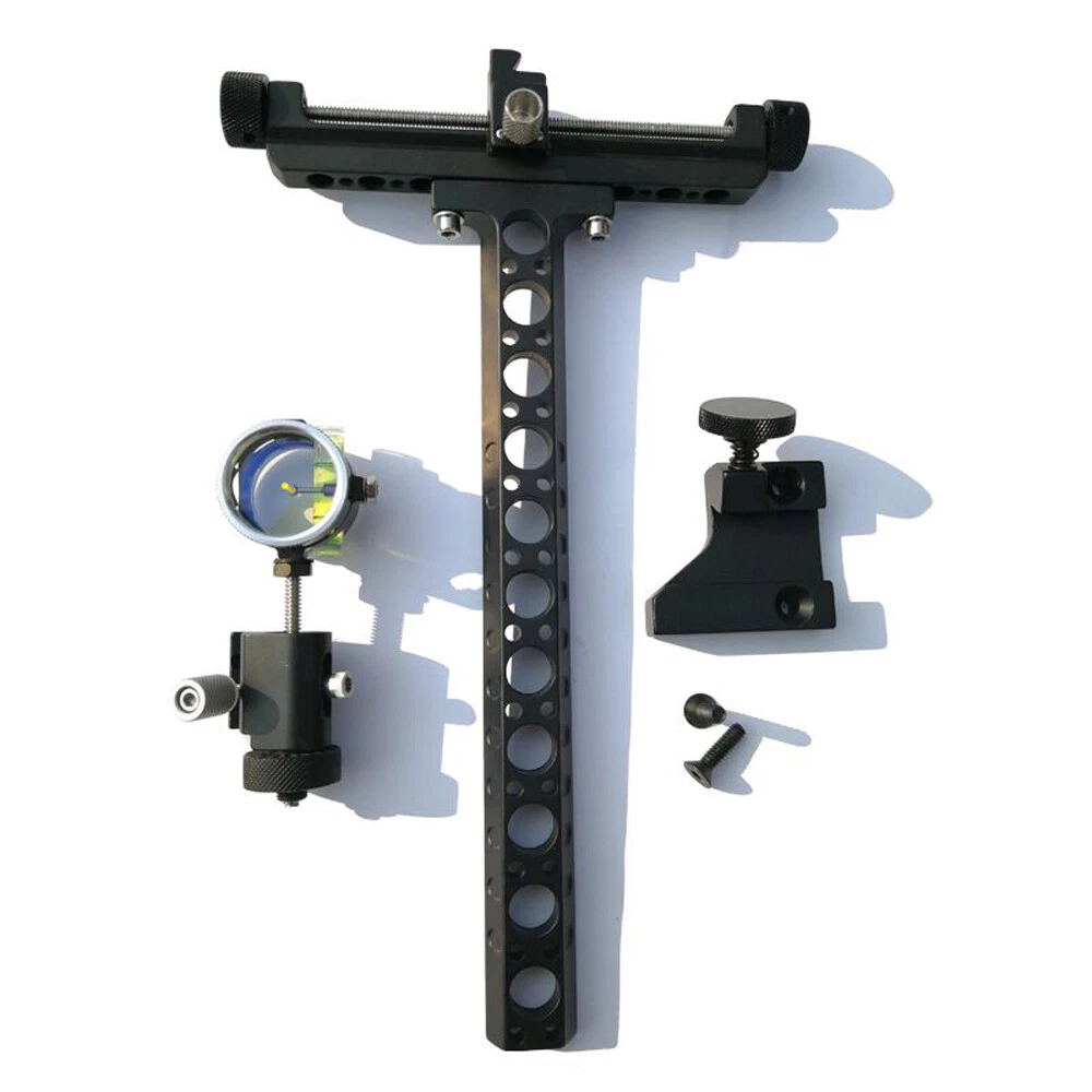 4X Lens Sight Archery Compound Bow 1 Pin 0.059" Micro Adjust Aluminum Shooting