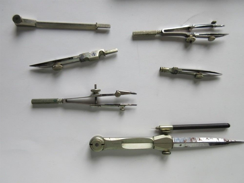 Vintage Drafting Set compass Colliery Engineer Company Scranton PA
