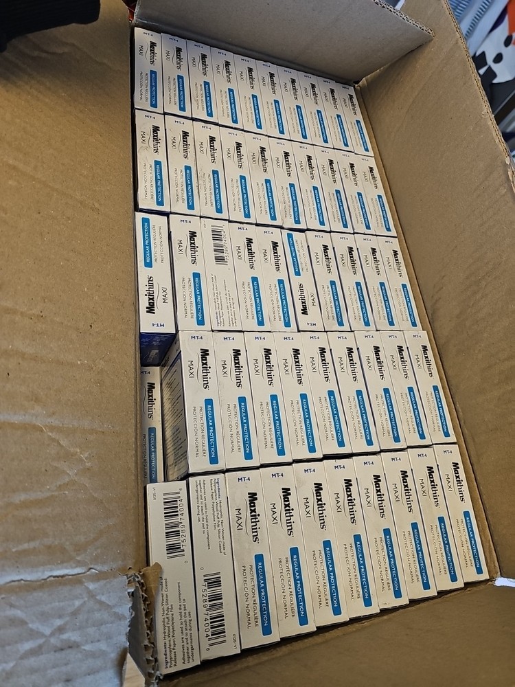 Case (249) Hospeco Maxithins Full Protecton Pads MT-4 Individually Packed