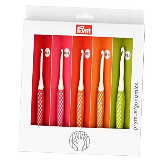 Ergonomics Crochet Small (E, G, 7, H, J) Hook Set