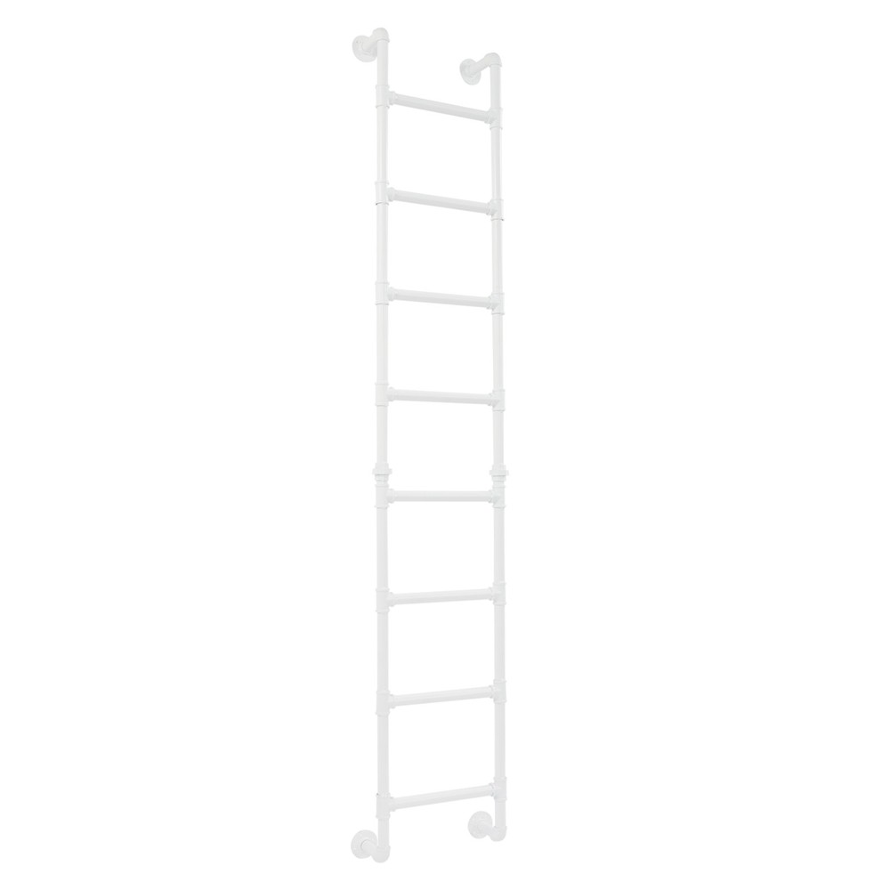 8 Steps Ladder 95.67" H Multi-function Wall-mounted Stairs Bunk Bed Loft Attic