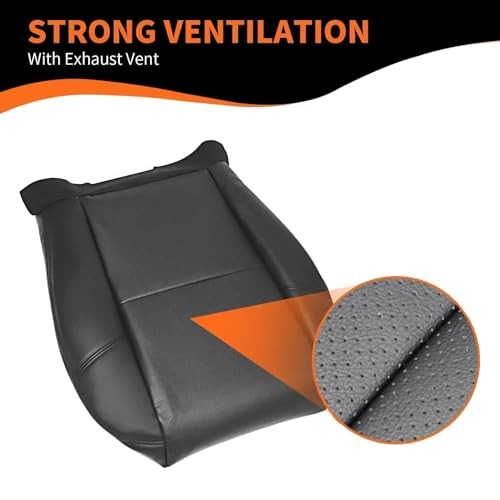 2 PCS Seat Covers Compatible with Escalade 2007-2014 Driver & Black Bottom