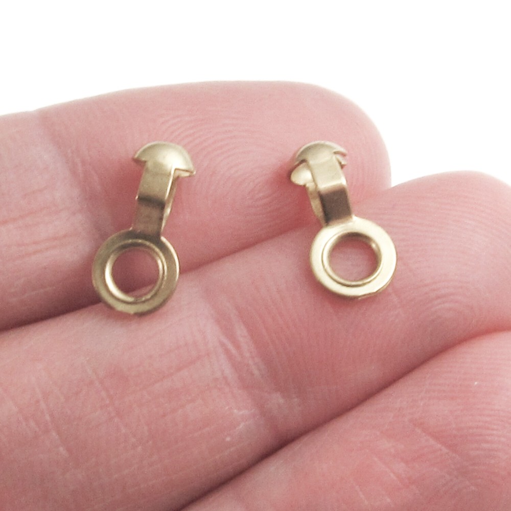 Brass Ball Chain #6 Lamp/Fan Pull Loop Connectors, "A" Coupling 50/Pkg