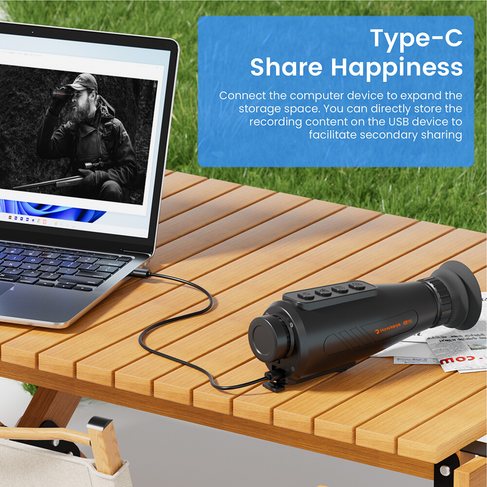 Thermal Imaging Monocular Ai Resolution 384 x 288 15mm 60Hz Thermal Night Vision