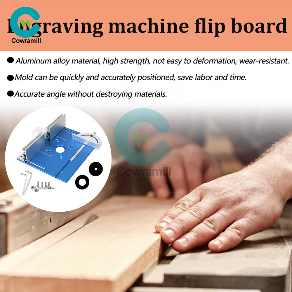Electric Router Table Insert Milling Flip Plate Durable Wood Working Benche