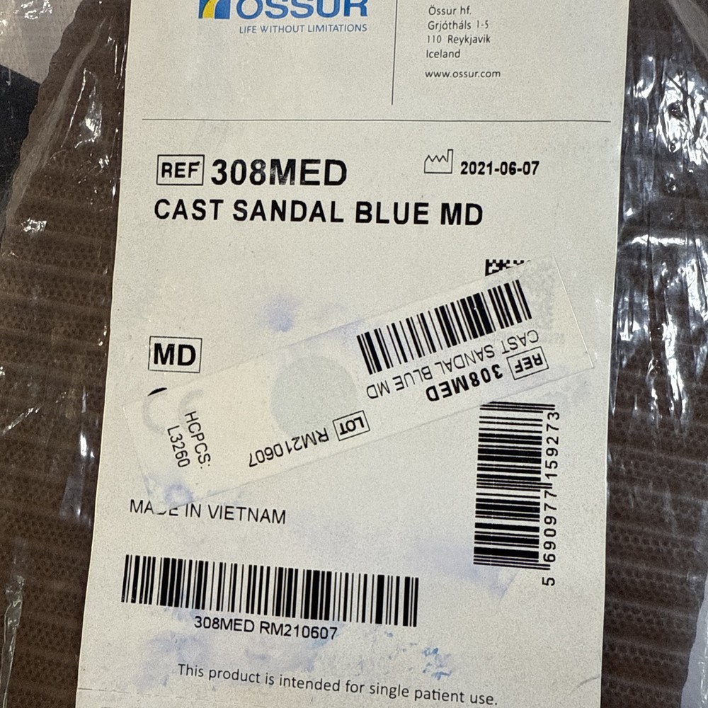 OSSUR CAST SANDAL BLUE 308MD Medium