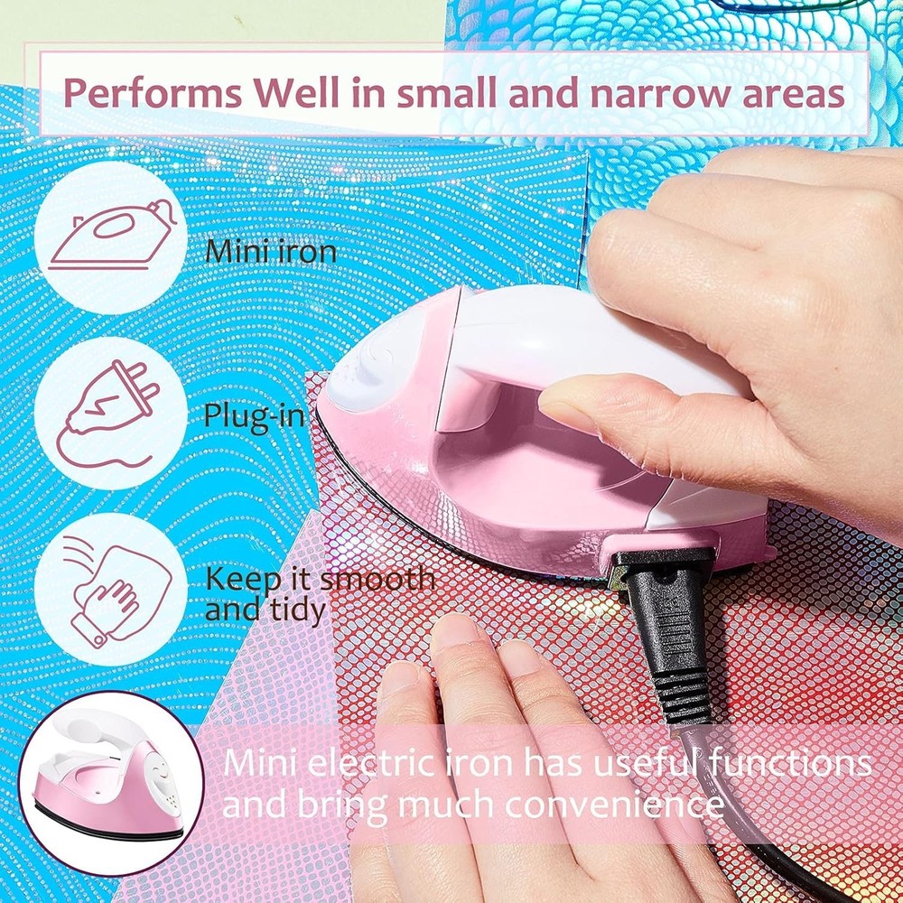 Lightweight Mini Craft Iron with Charging Base - Perfect for Small Projects