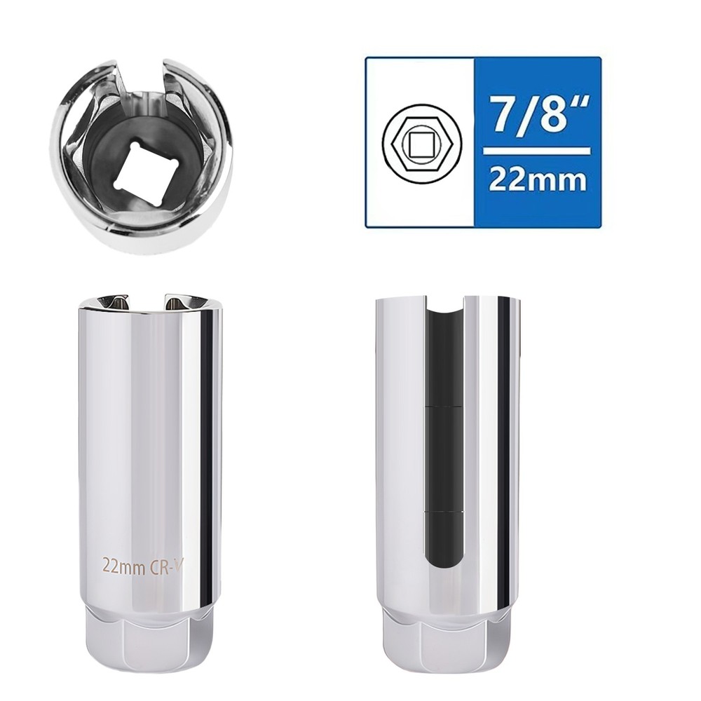 5PCS Offset O2 Oxygen Sensor Socket Set Automotive 02 Sensor Wrench Remover Tool