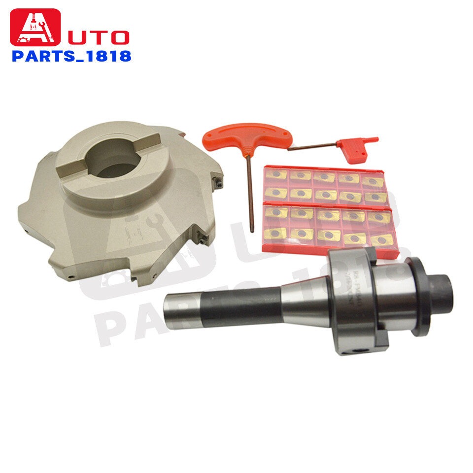 6.3" 90 Degree Indexable Face Shell Mill Cutter, R8 Arbor with APMT1604 Insert