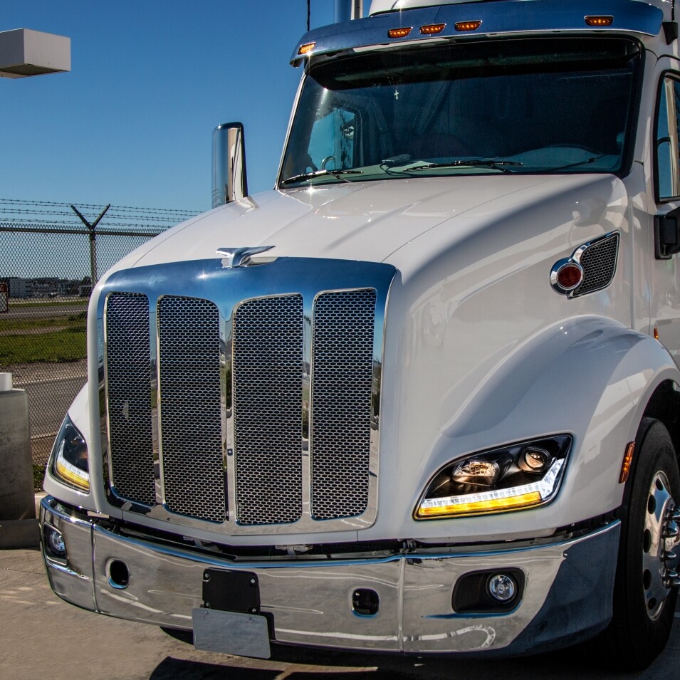 Blackout Projection Headlight w/ LED Sequential Turn/DRL for Peterbilt-Passenger