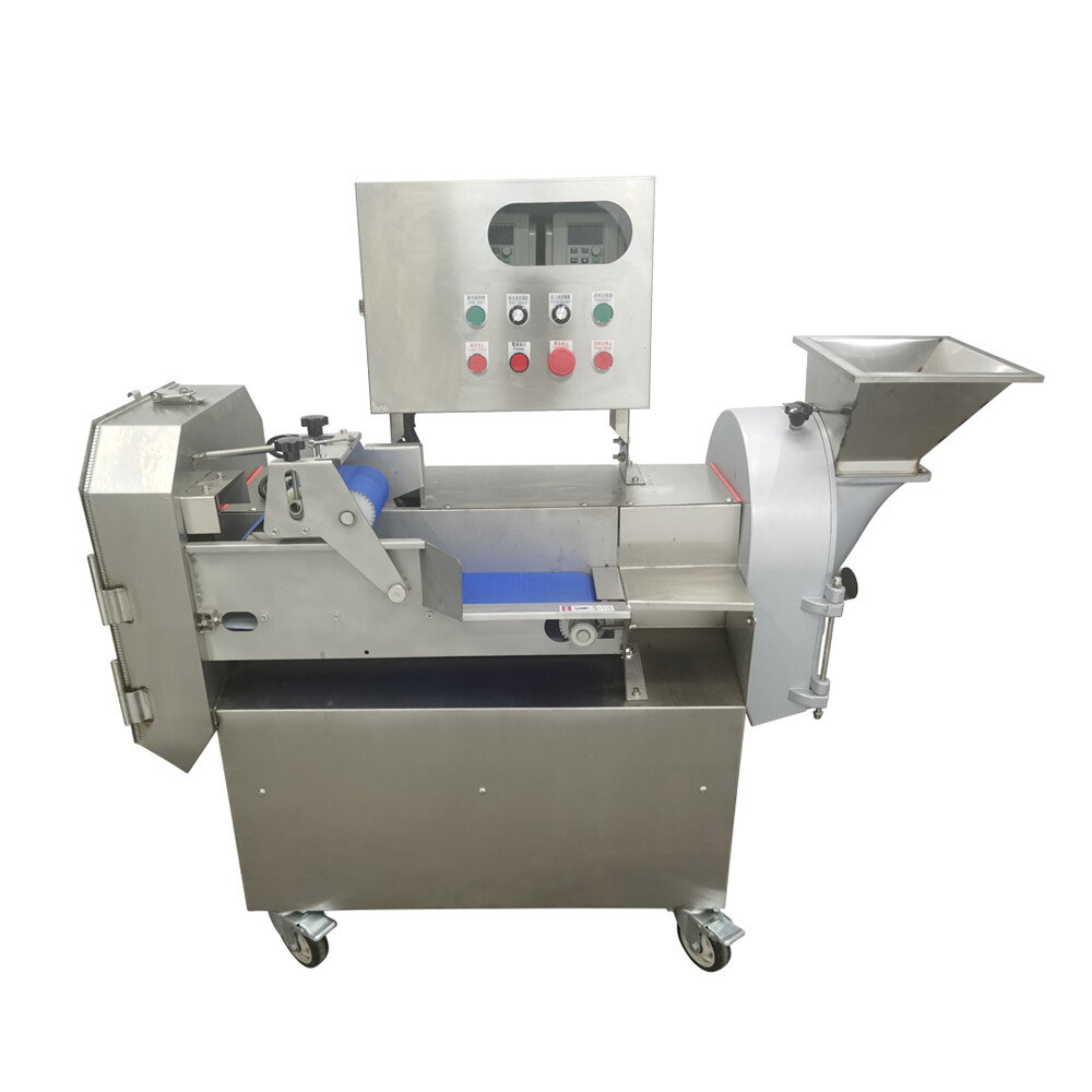 Double-head Frequency Conversion Vegetable Fruit Cutting Machine Slicer Dicer