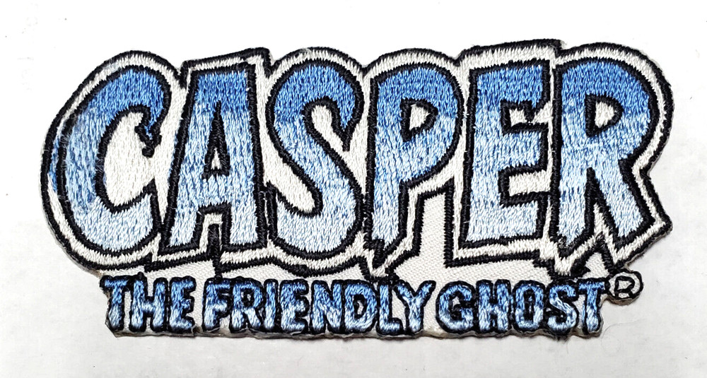 Casper the Friendly Ghost Logo- Animation 3" Embroidered Patch- USA Mailed