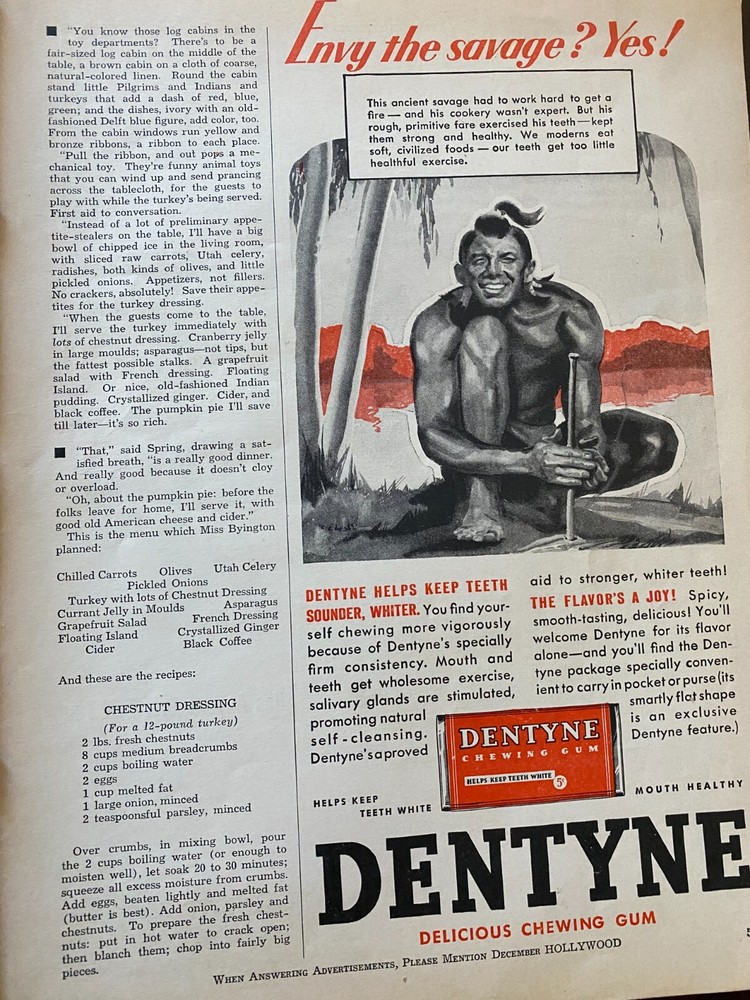 Dentyne Gum, Vintage Print Ad