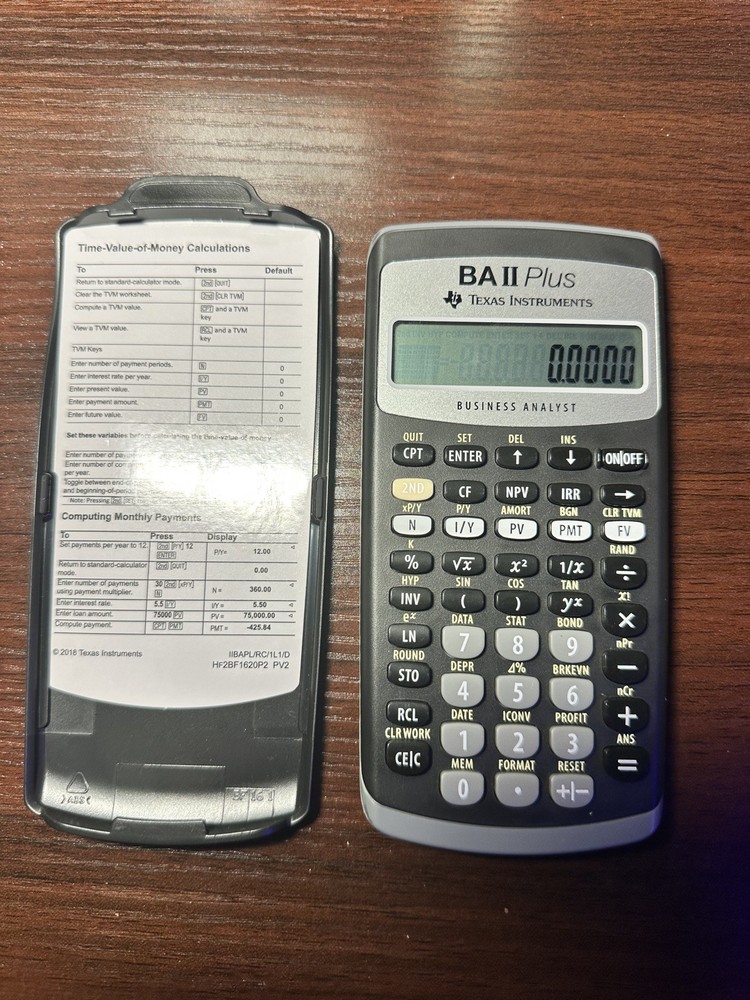Texas Instruments BA II PLUS Financial Calculator