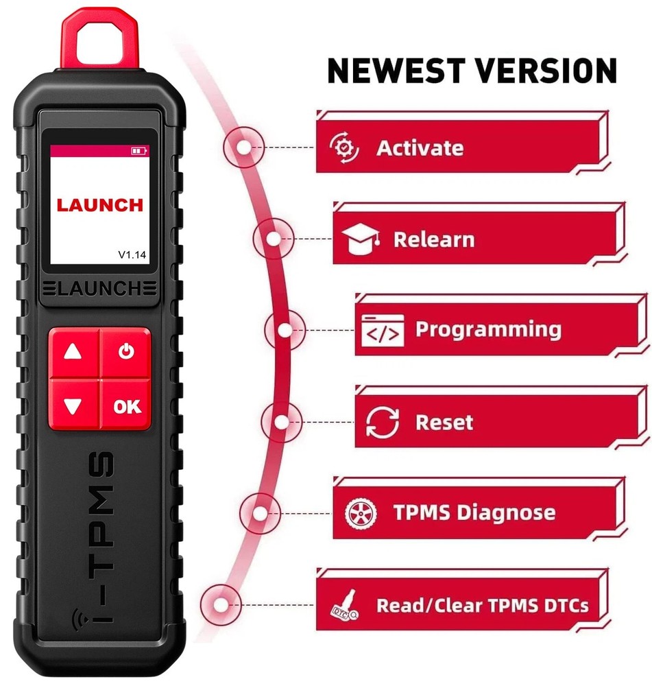 2026 LAUNCH X431 i-TPMS Tire Pressure Relearn Reset Coding TPMS Tool 315&433Mhz