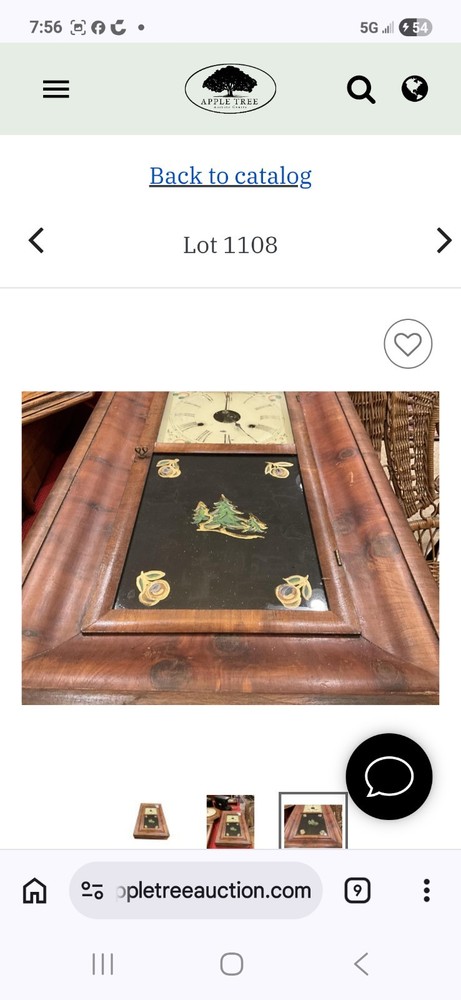 Antique Chauncey Jerome Ogee Clock