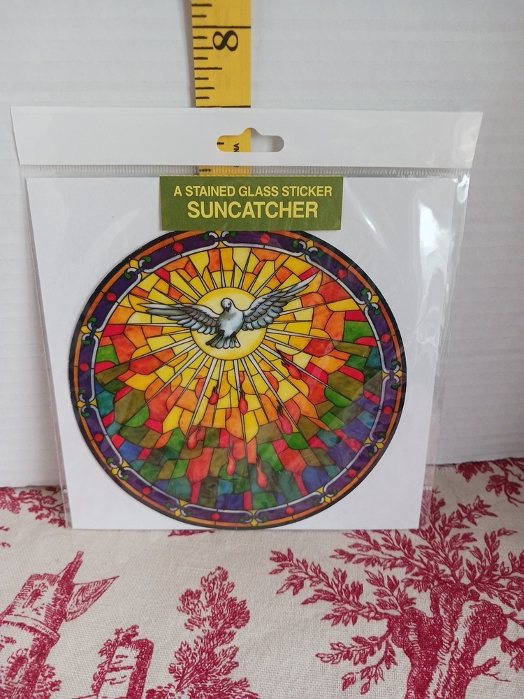Stained Glass Dove Static Sticker