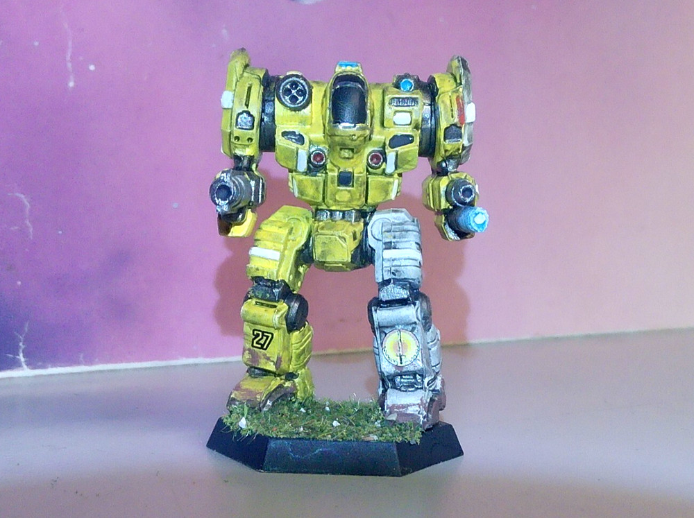 BATTLETECH TEMPLAR MECH [DAVION DAWN GUARD] (CATALYST, PLASTIC, PAINTED)