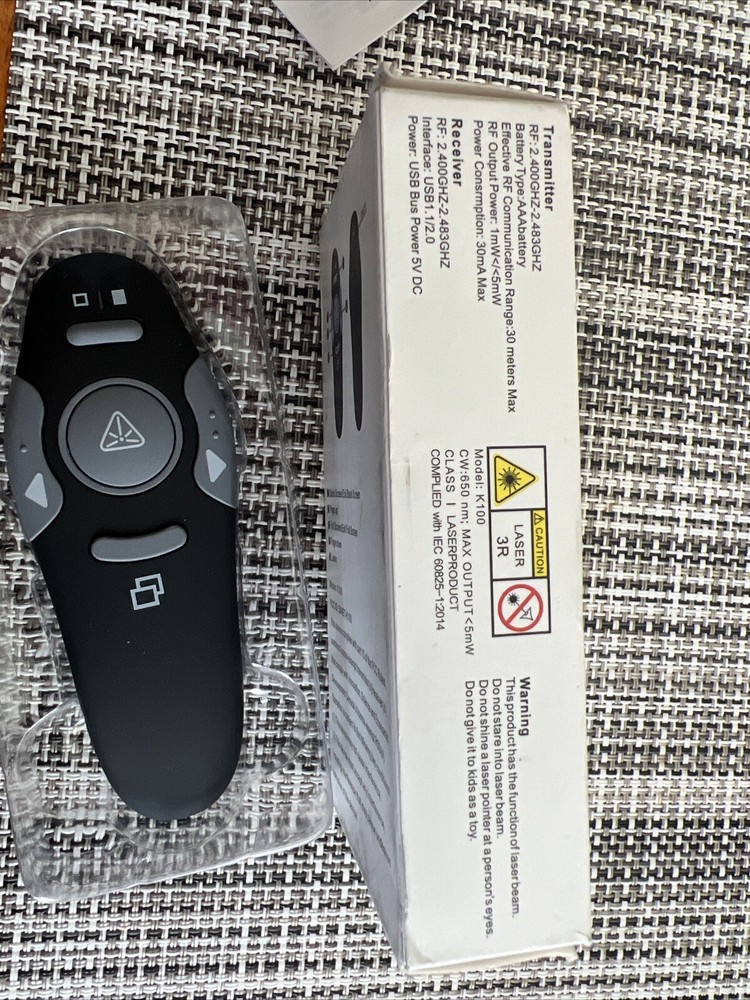 Power point Presentation Remote Wireless USB PPT Presenter Laser Pointer Clicker