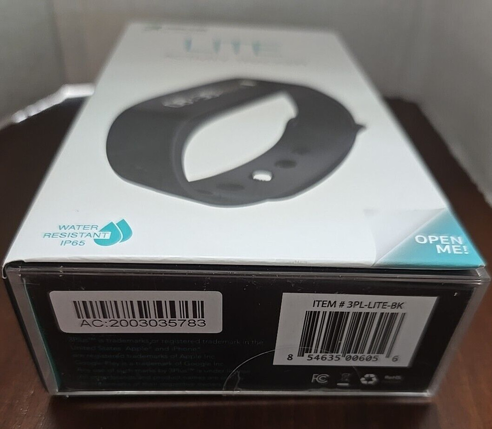 3Plus Elite Series LITE Activity Tracker 3PL-LITE-BK, Black, Water Resistant