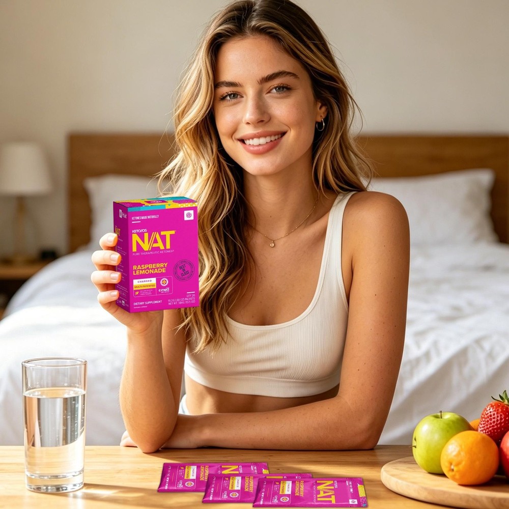 PRUVIT Ketones NAT 20 Packets Charged RASPBERRY LIMONADE