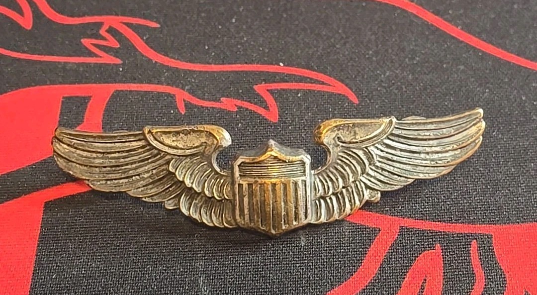 WW2 US Army Air Force Pilot Wings 3" Clutch Back - GEMSCO AGO G-2 Pin