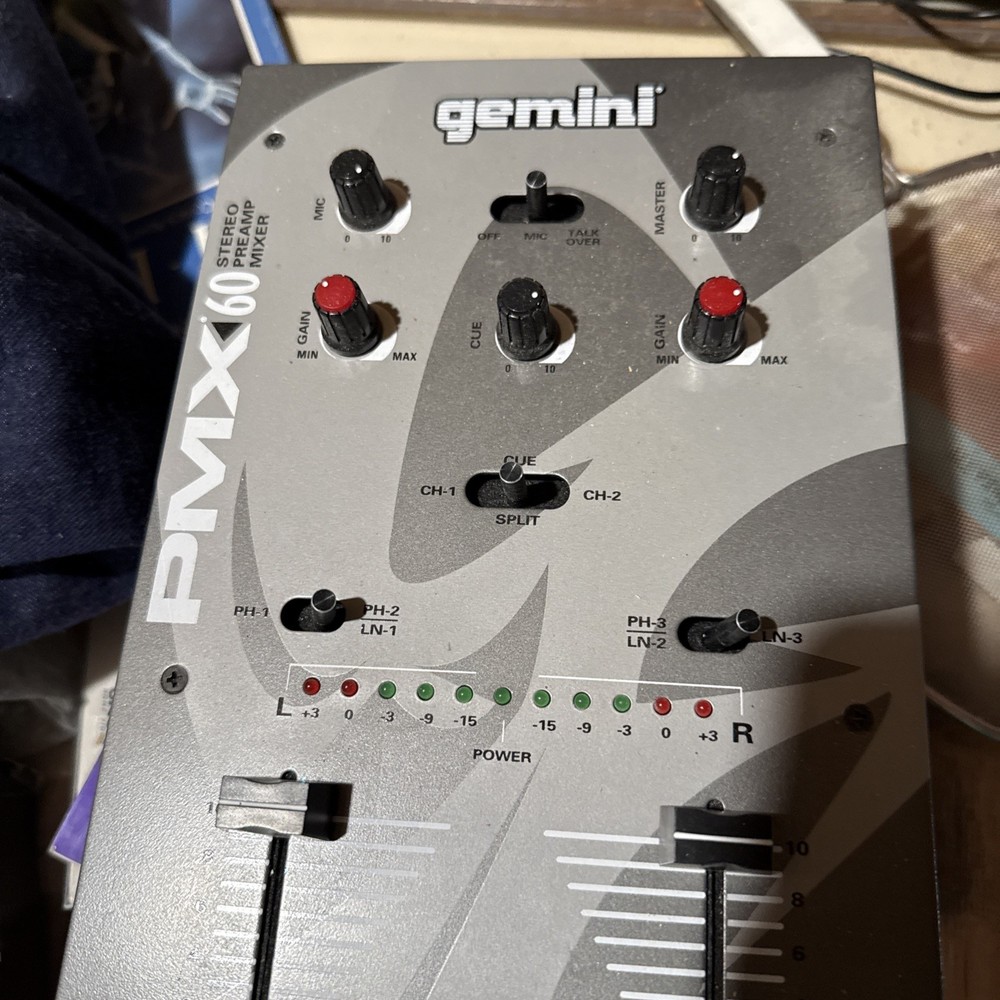 Gemini PMX 60 Stereo PreAmp Mixer