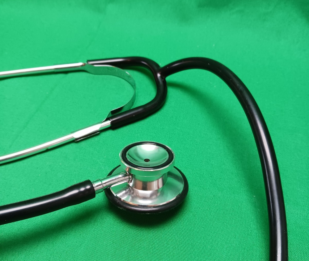 Dual Head Stethoscope Black Unbranded
