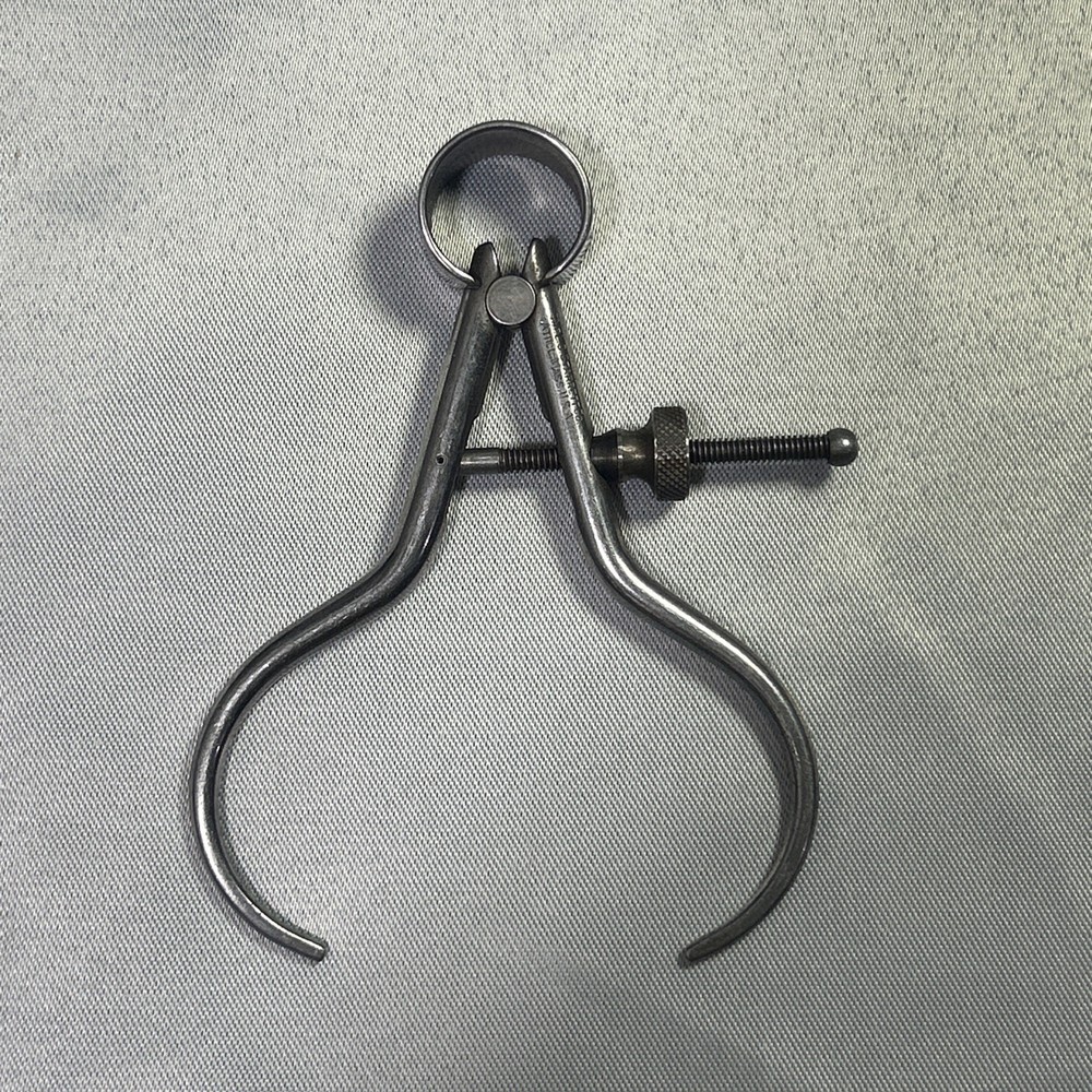 Starrett 275A-3 3" Toolmakers' Spring-Type Outside Caliper Round Leg- Solid Nut