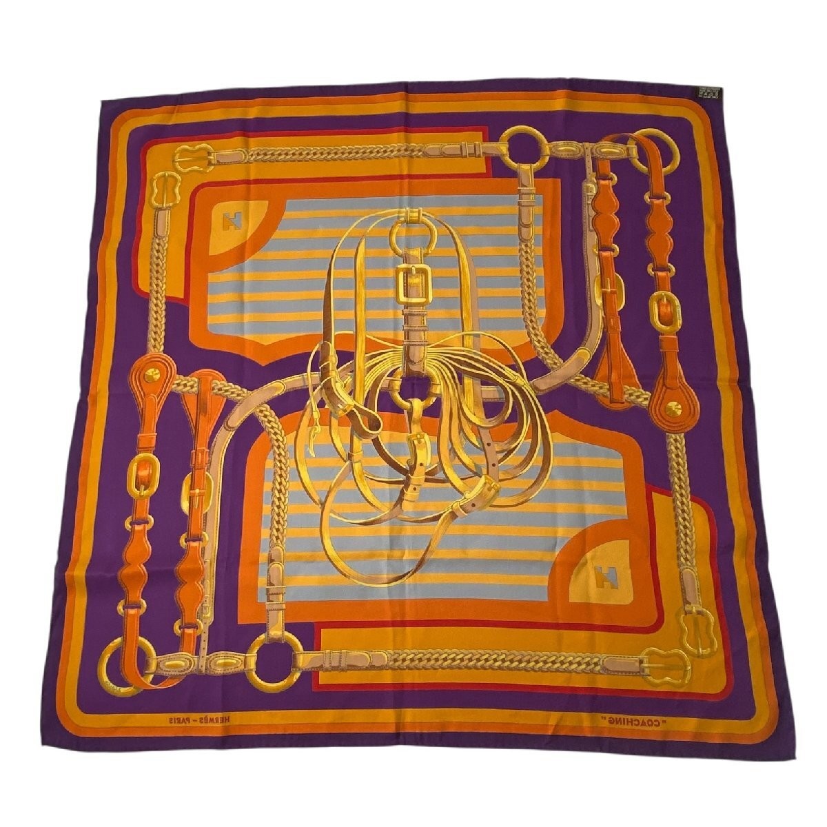 Hermes Carre 70 Losange Multicolor Silk Square Scarf