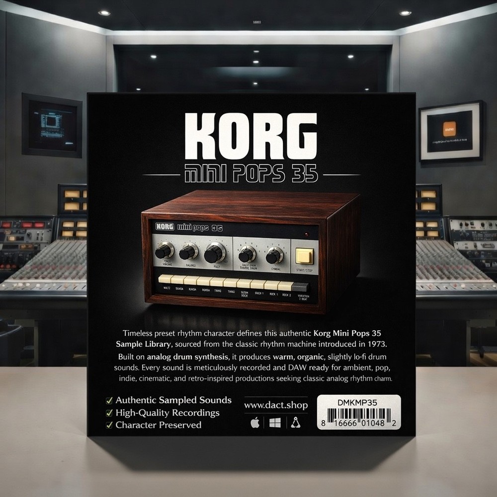 Korg Mini Pops 35 Drum Machine Sample Library