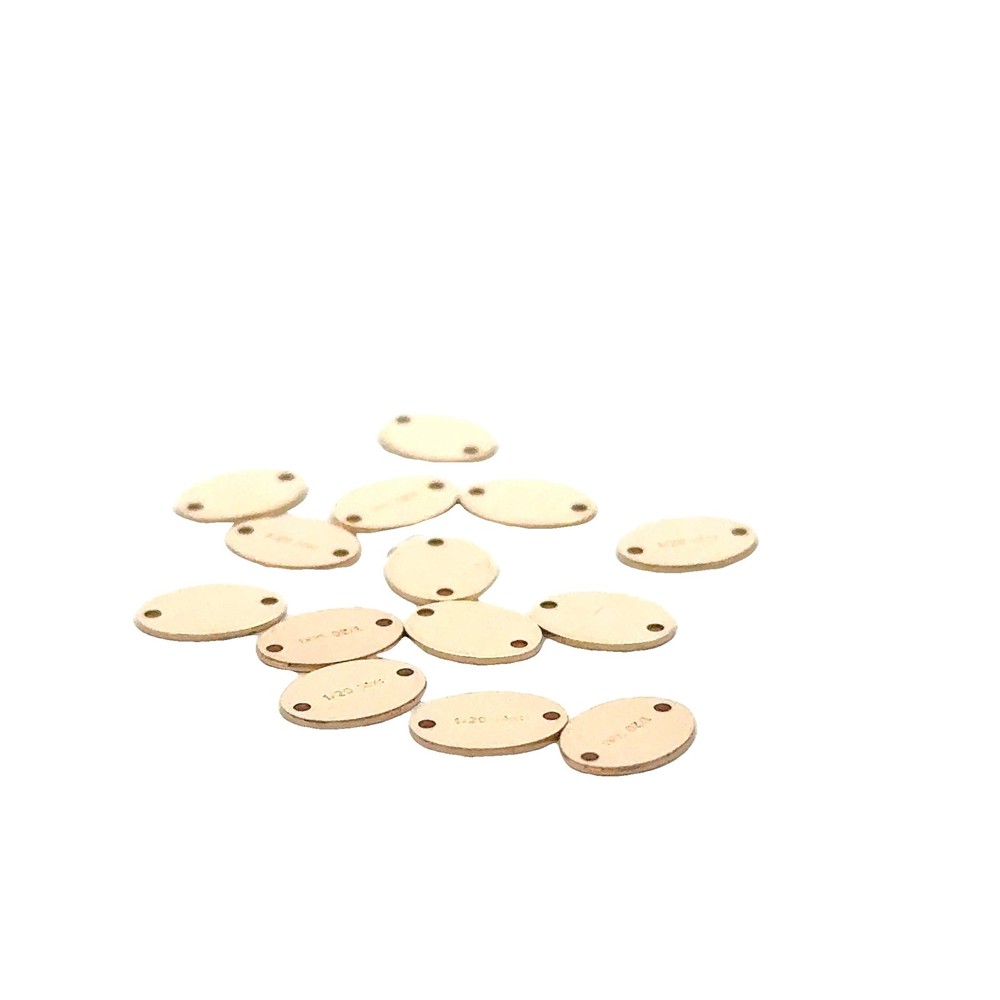 Oval Quality Tag, 14K Gold Filled# X15GF