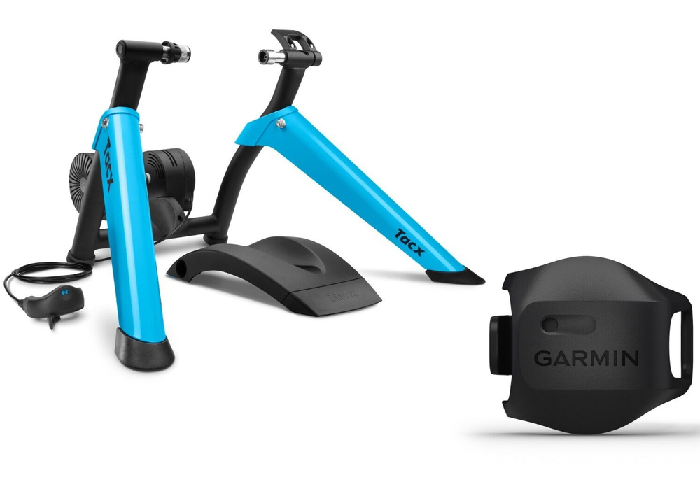 Tacx 010-02419-02 Boost Indoor Cycling Bicycle Trainer Bundle