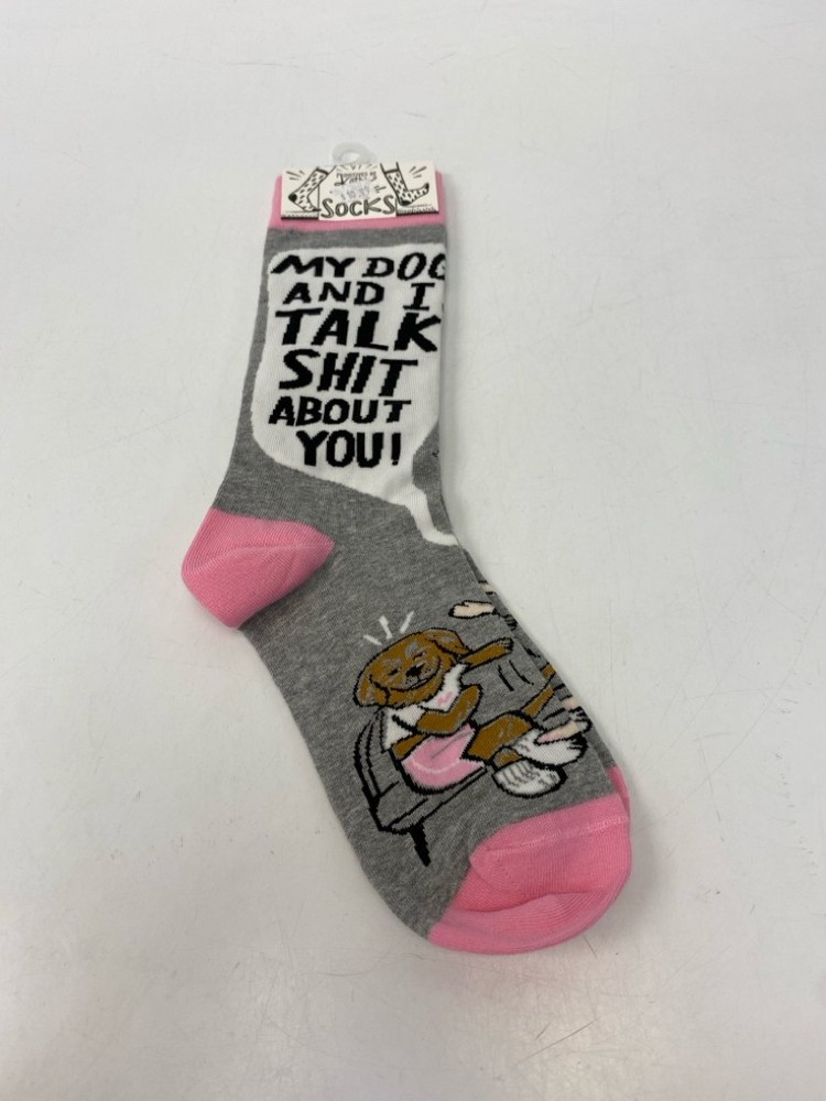 NEW Gray White/Pink Socks