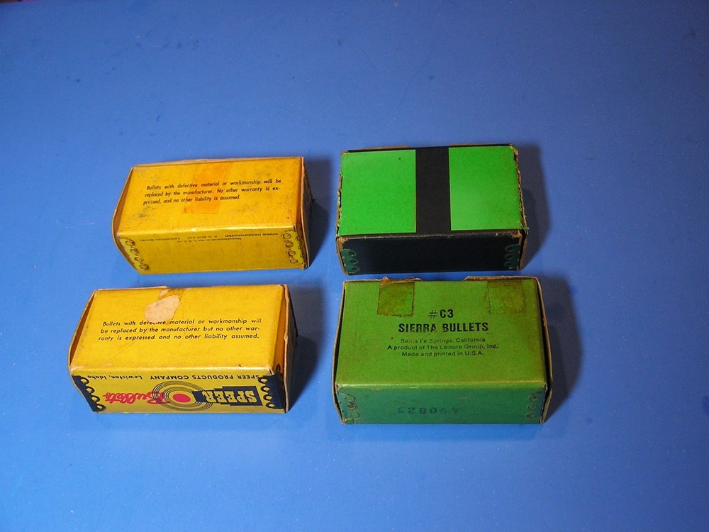 Vintage Sierra and Speer Empty Bullet Boxes