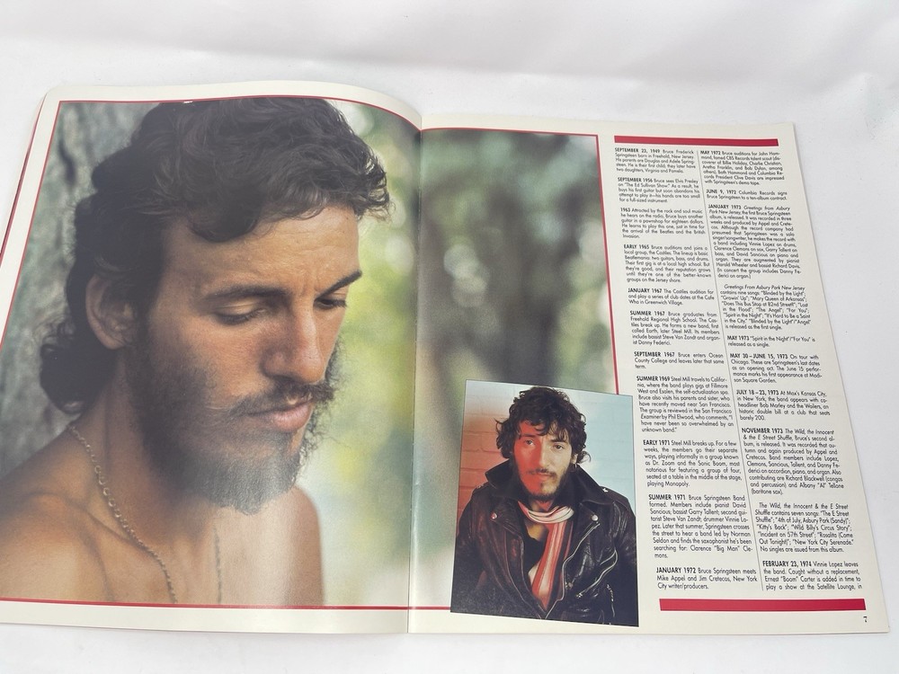 BRUCE SPRINGSTEEN “ BORN IN THE U.S.A. TOUR “ PROGRAM