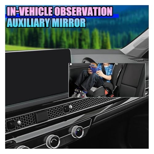 Baby Car Rearview Mirror with Suction Cup, 360 Degrees Wide Angle Rectangular