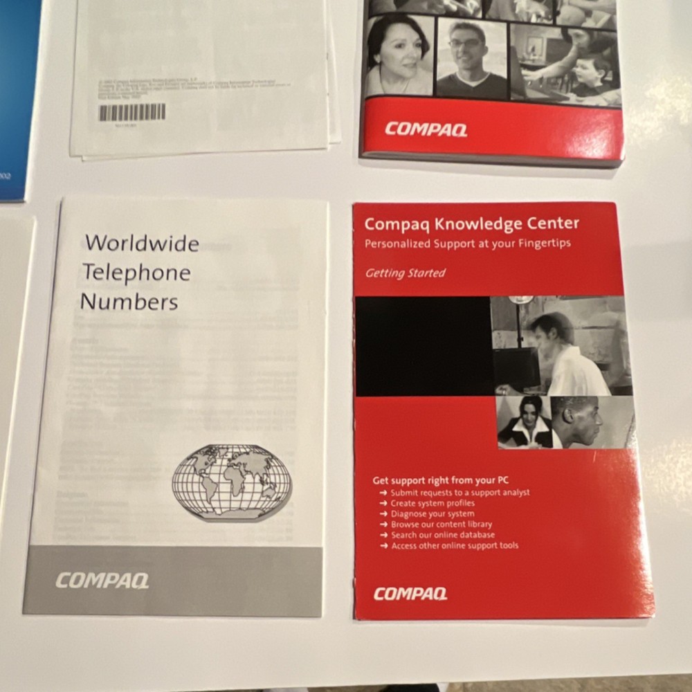Compaq Notebook Series Manuals & CDs Windows XP Pro Norton Internet Security