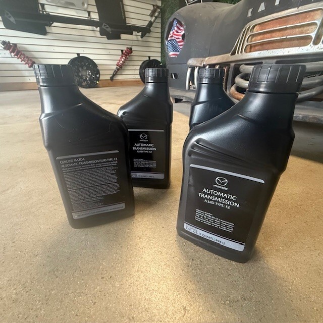 (4) MAZDA GENUINE ATF-FZ AUTOMATIC TRANSMISSION FLUID 0000-FZ-113E-01 OEM