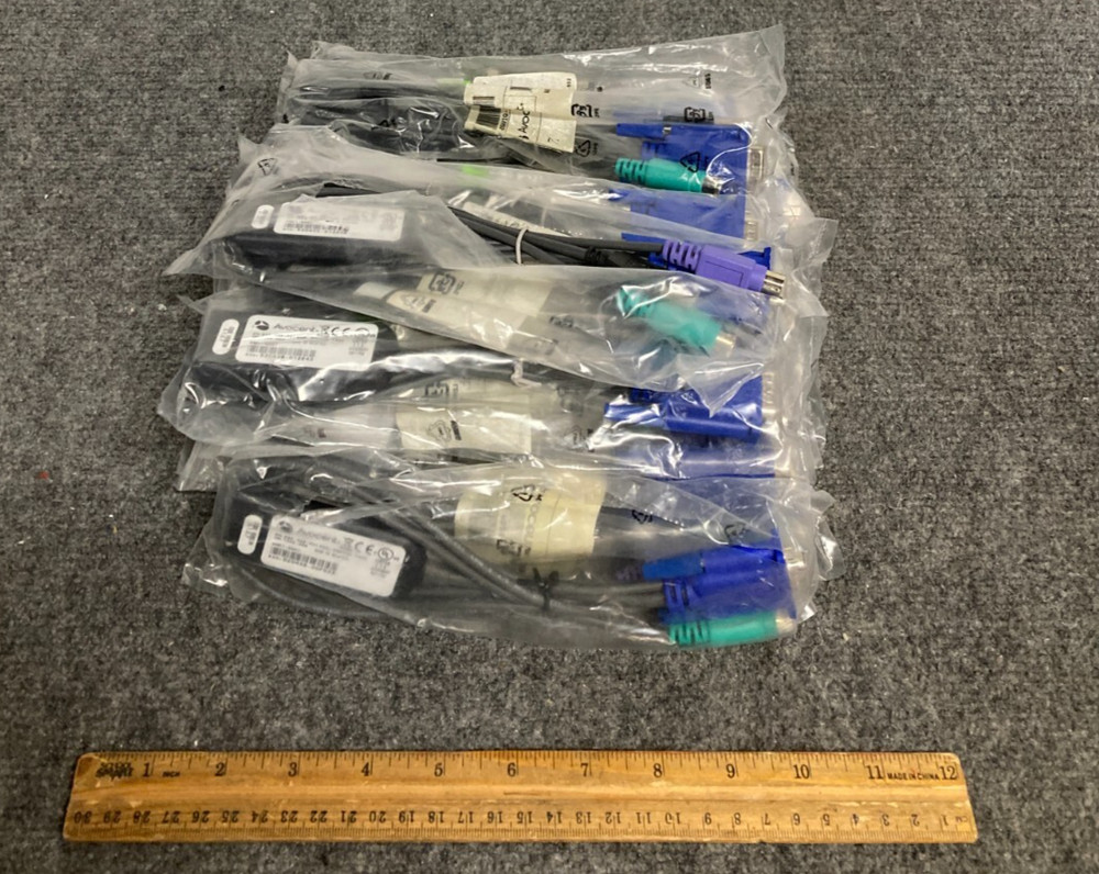 Lot of 15 Avocent DSAVIQ-PS2M Virtual KVM Switch Interface Module Adapter Cables