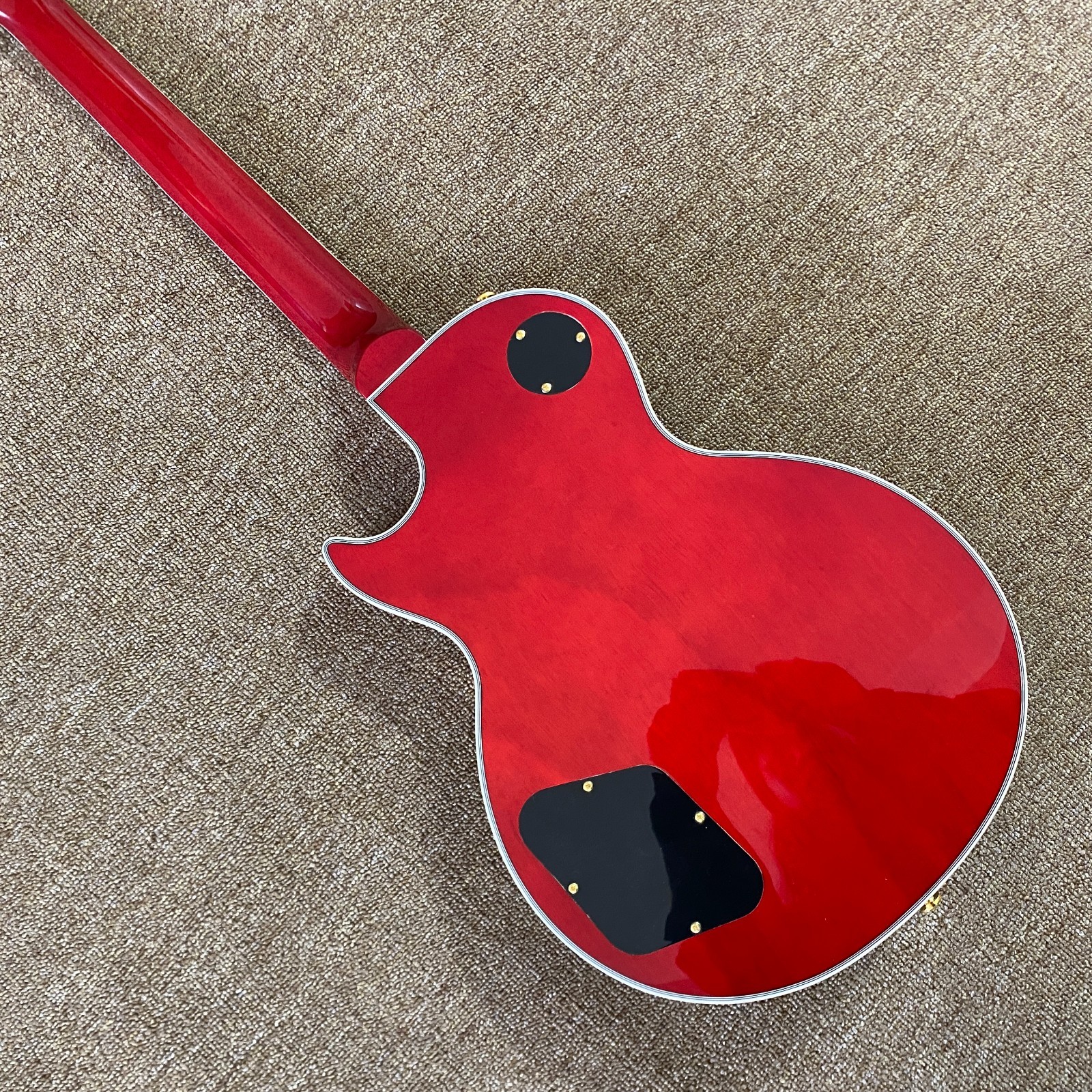 Ship from US LP Electric Guitar Mahogany Body Flame Maple Top only one