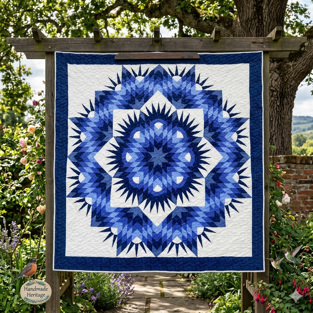 Handmade Winter Dream Patchwork Queen Size Cotton Finished QUILT