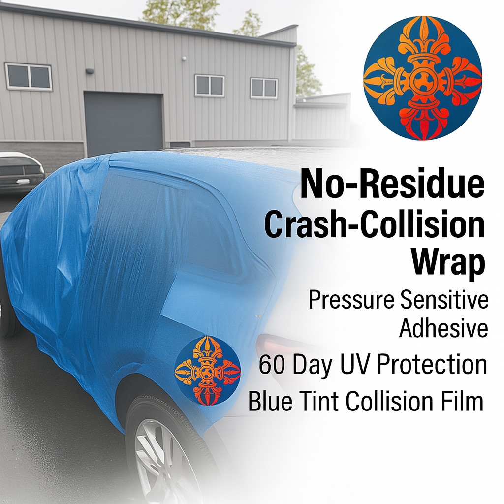 Crash Wrap-Collision Wrap Film 36" x 100’ (300 Sq.ft.)No-Residue-UV-Our Pictures