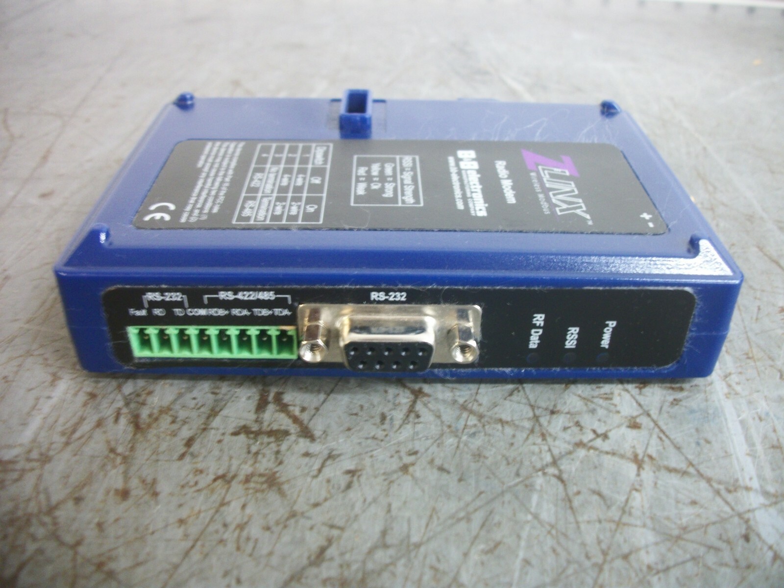 ADVANTECH B&B ELECTRONICS ZLINX WIRELESS MODBUS RADIO MODEM ZP24D-250RM-SR