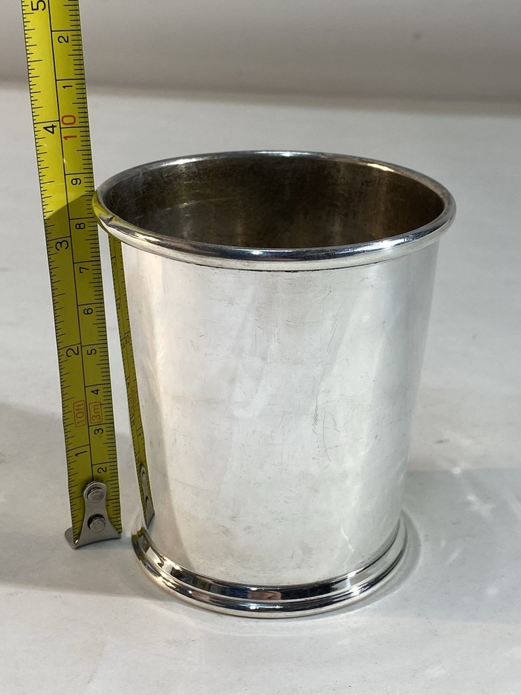 Large 3.75 Inch Solid Sterling Silver Mint Julip Cup 109.8g *NICE*