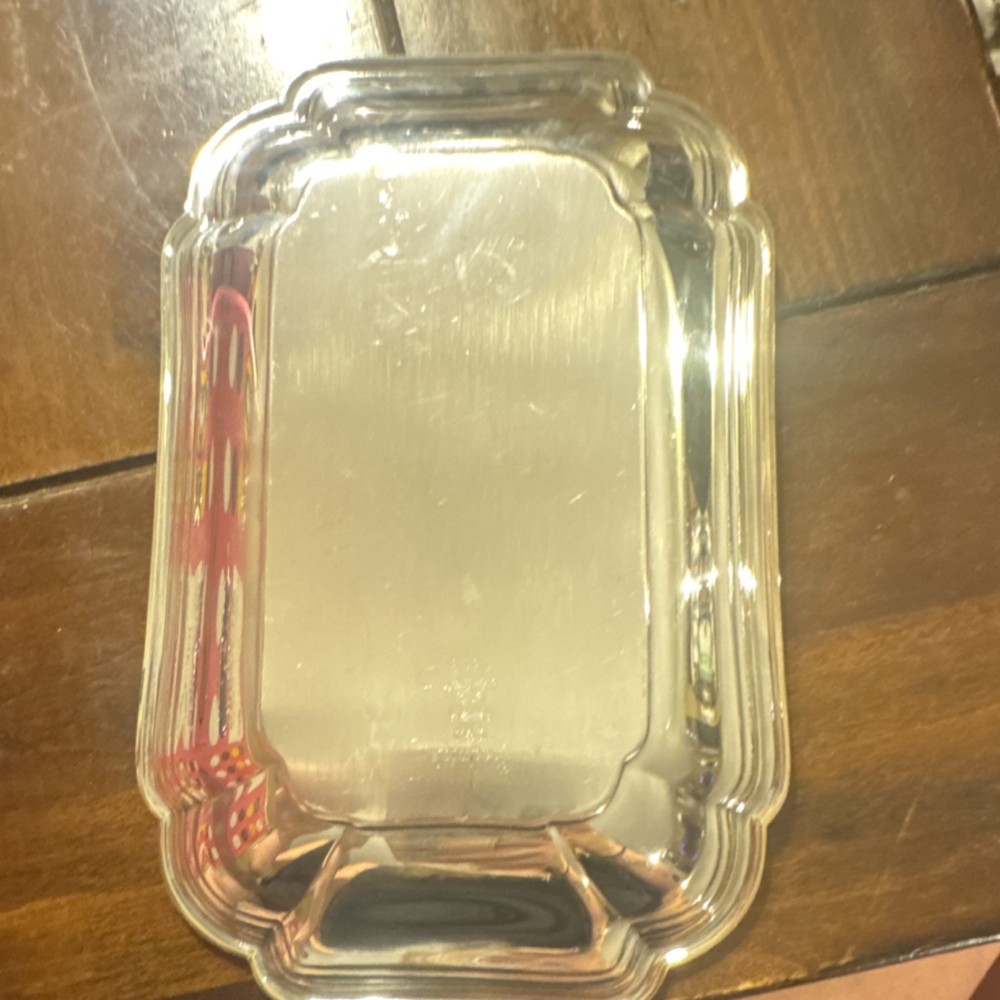 1847 Rogers Bros Silverplate Rectangular Tray Decorative Serving Platter