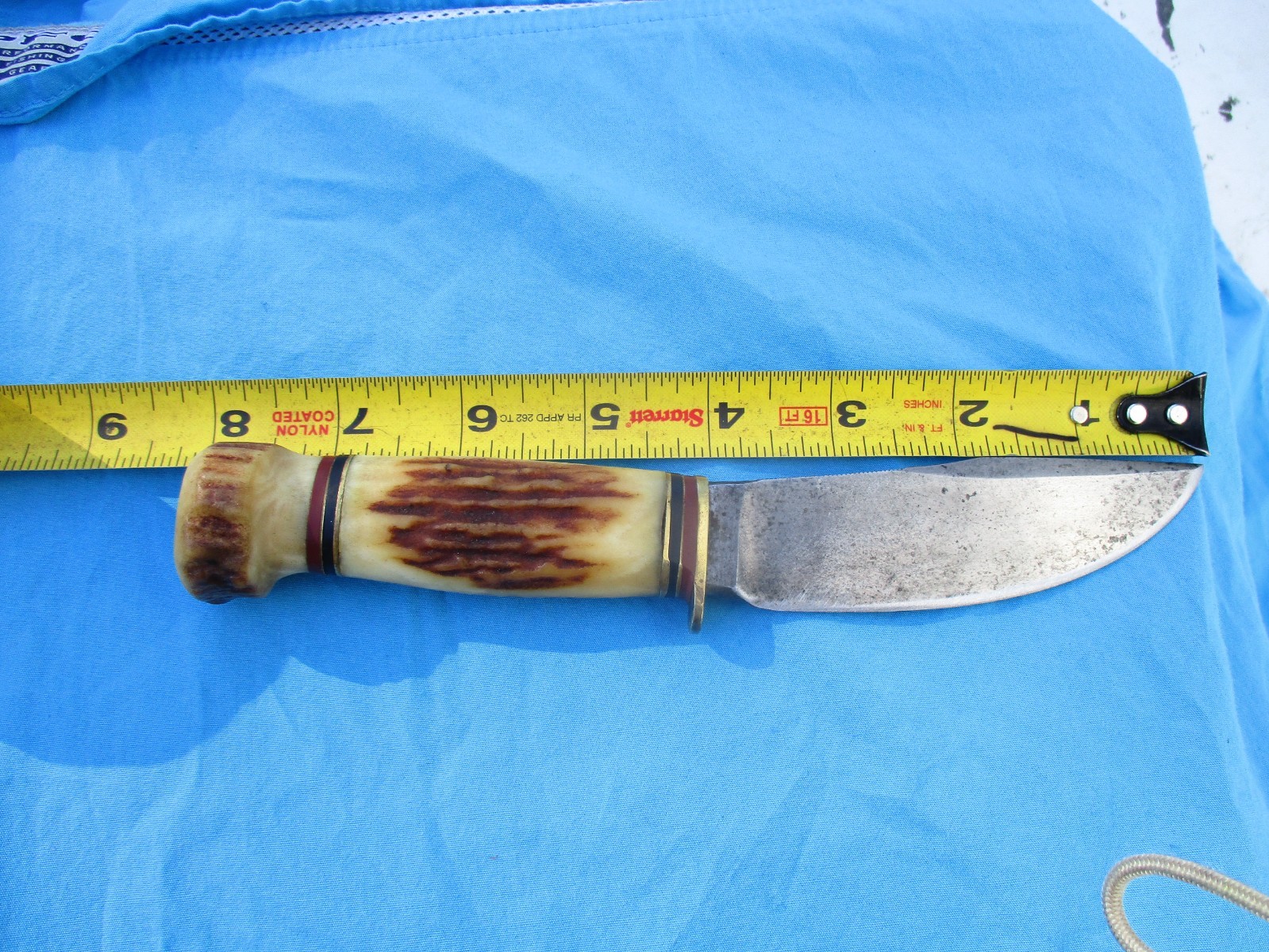 Vintage Marbles Stag Woodcraft Knife (As Is) w/ Aftermarket Sheath