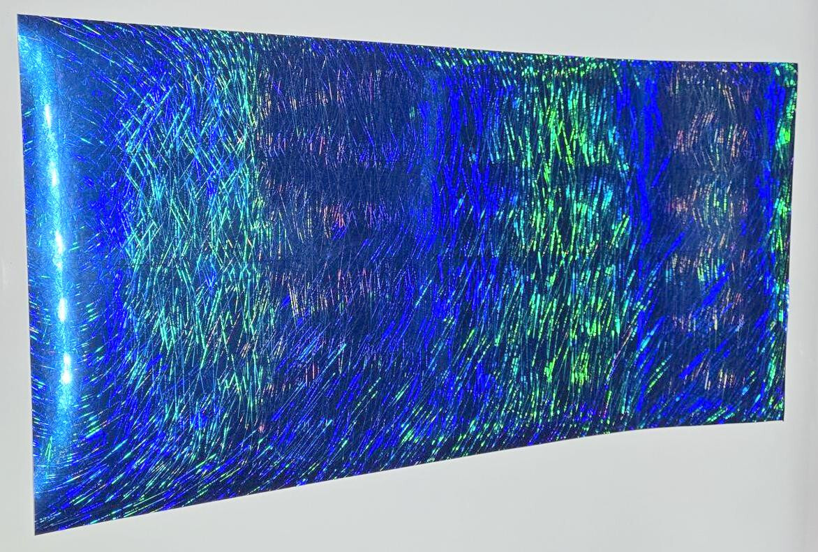 Holographic Fluorescent Blue Light Ray Sign Plotter Cutter Vinyl Roll
