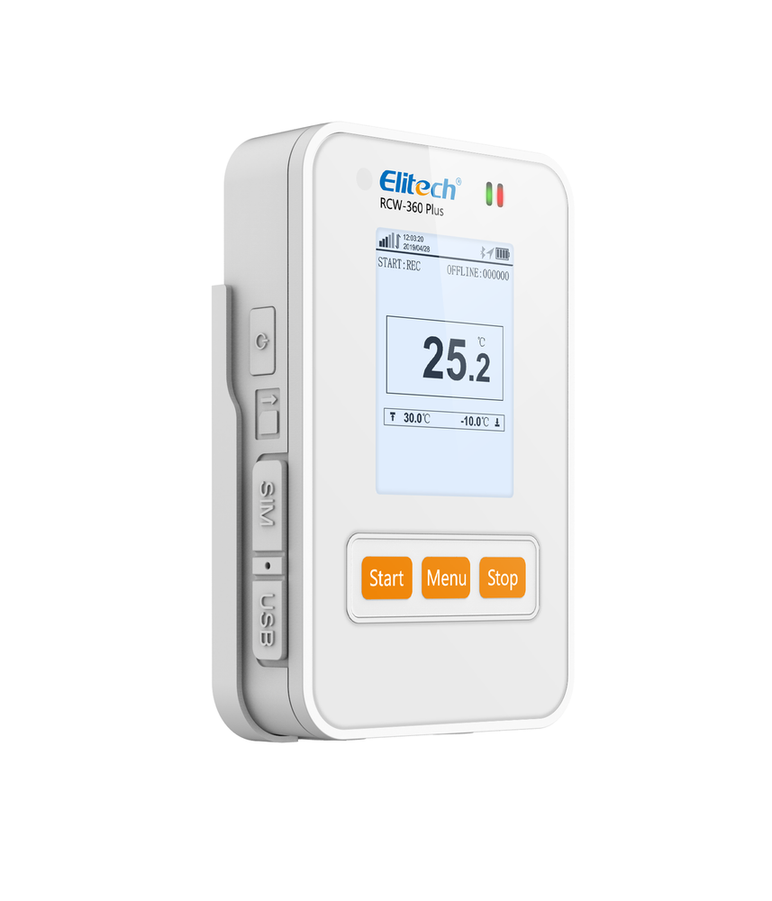 Elitech RCW-360 Plus 4G Temperature Humidity Data Logger APP Cloud Data Storage